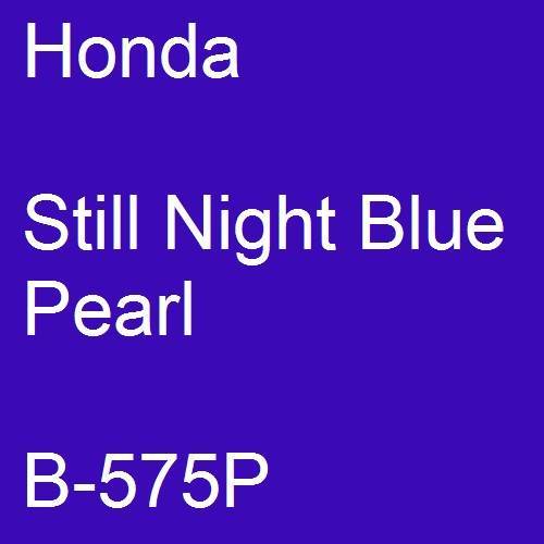 Honda, Still Night Blue Pearl, B-575P.